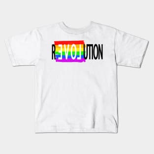 Revolution Love Rainbow Kids T-Shirt